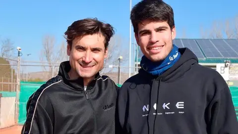 David Ferrer y Carlos Alcaraz