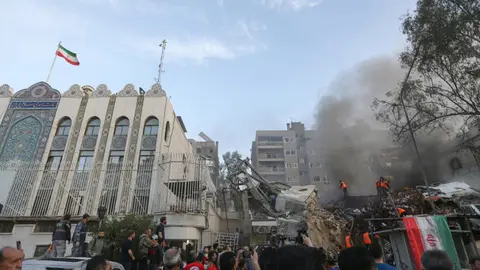 Israel bombarde&oacute; el consulado iran&iacute; en la capital siria Damasco