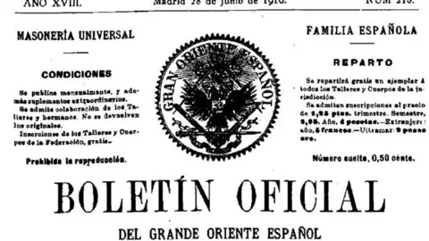 Bolet&iacute;n oficial del Gran Oriente Espa&ntilde;ol (28/06/1910)