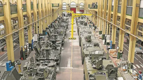 Cadena de montaje de carros de combate