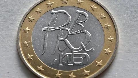Imagen ficticia de un euro de RBU, realizada por IA