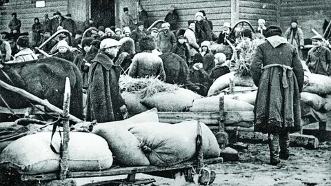 requisa de trigo en el &oacute;blast de Kiev 1930