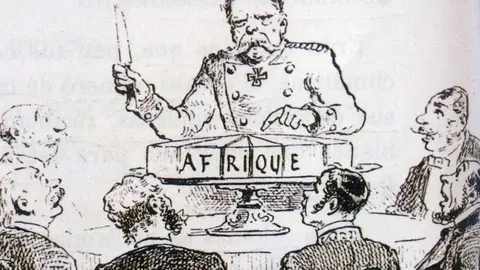 Caricatura sobre la Conferencia de Berl&iacute;n
