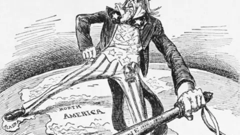 caricatura doctrina monroe