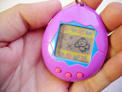 La muerte de un Tamagotchi en la versión norteamericana. / Catalina Damian
