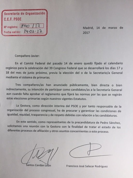 carta Sanchez Gestora