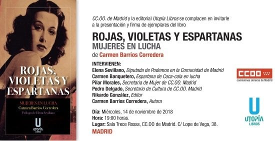 presentacion rojas, Violetas y Espartanas