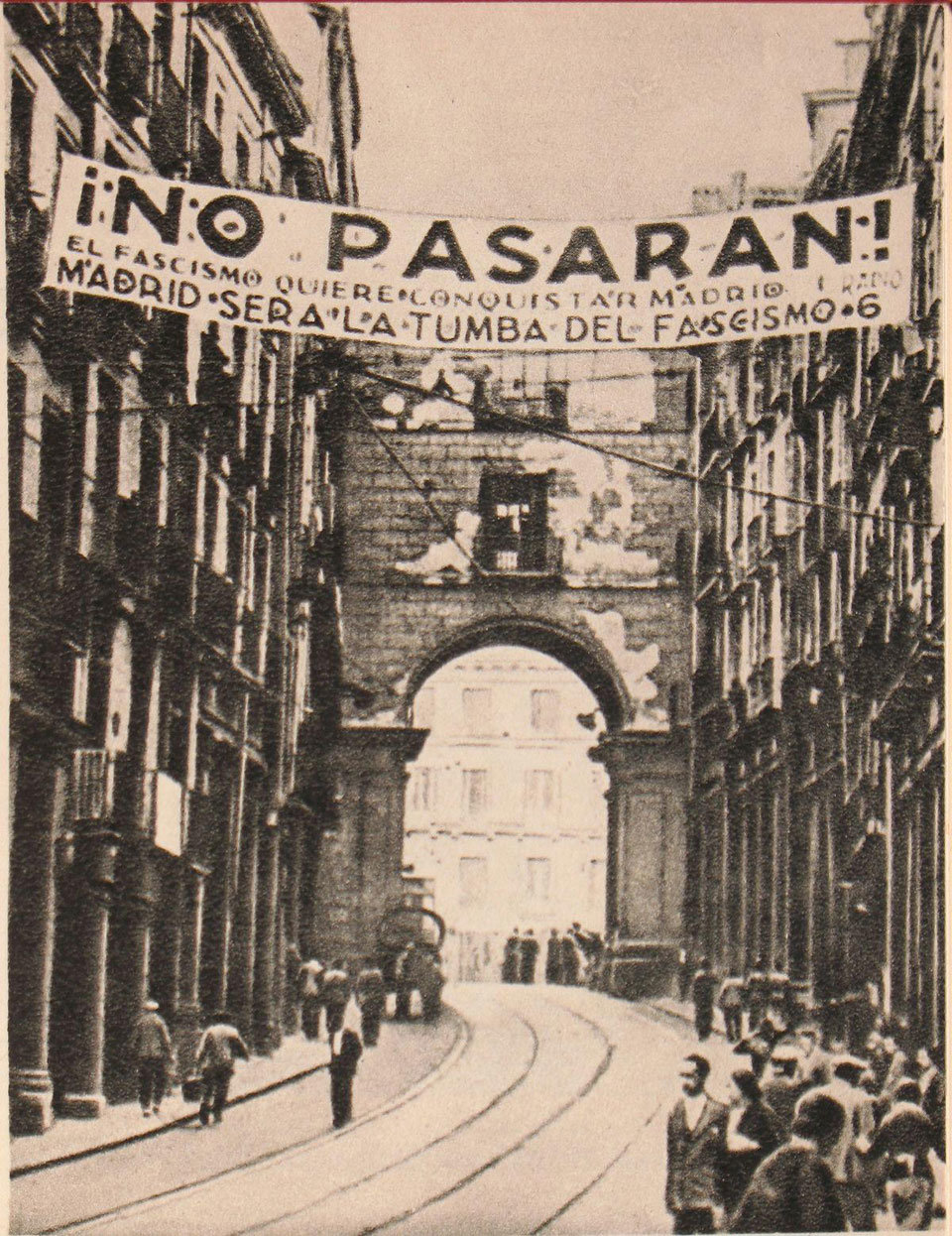 Cartel Antifascista en Madrid