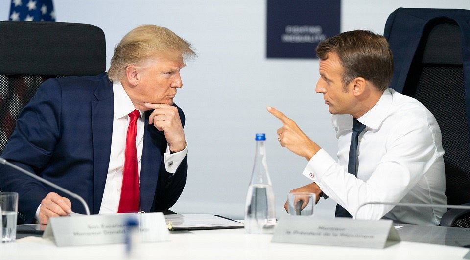 trump macron 2