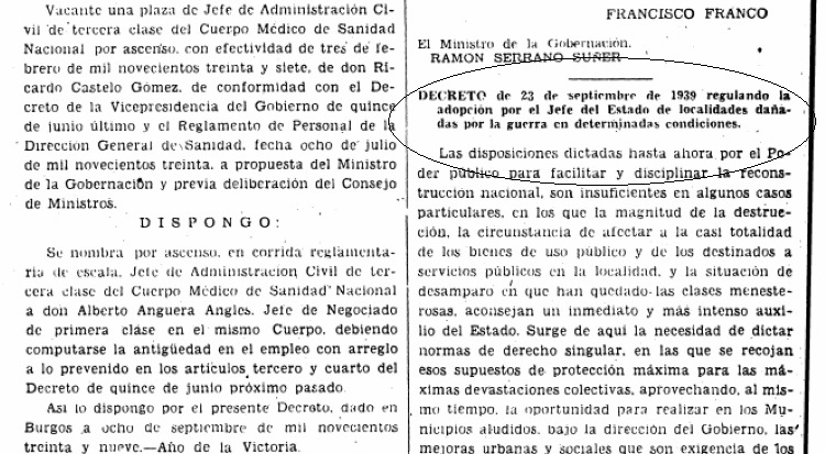 pantallazo decreto Franco