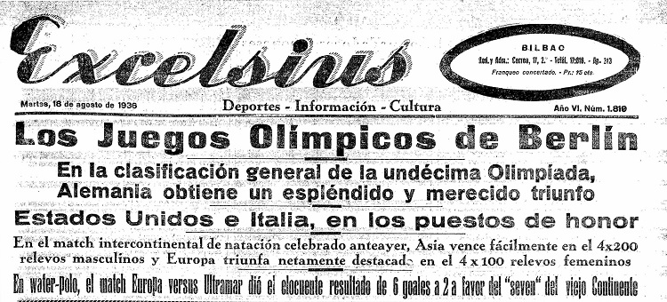 EXCELSIUS. 18.8.1936. COMO SI NADA (1)