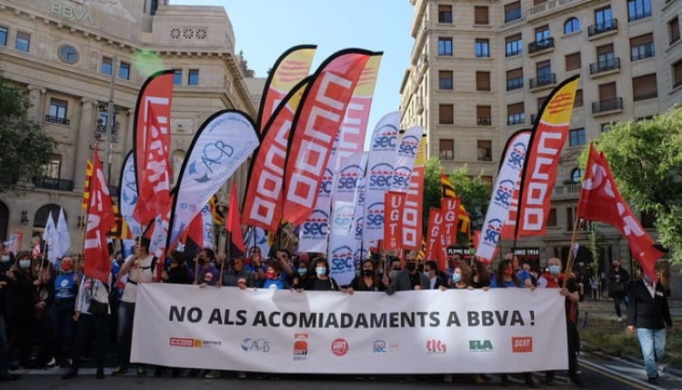protestas BBVA foto CCOO 1