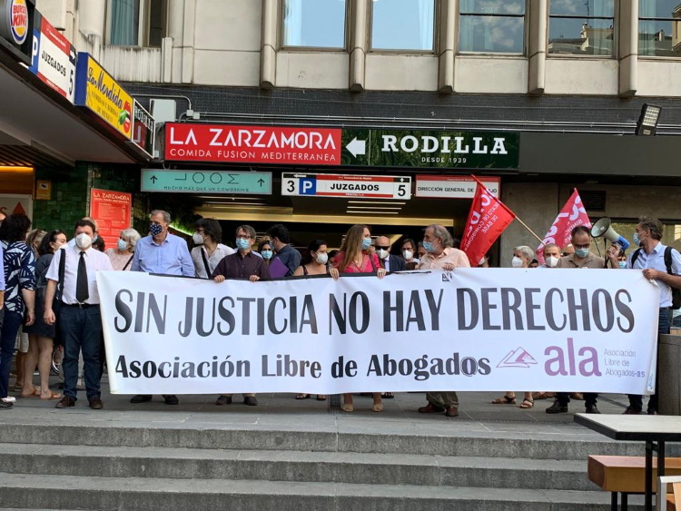 protesta ALA abogados laboralisats Madrid