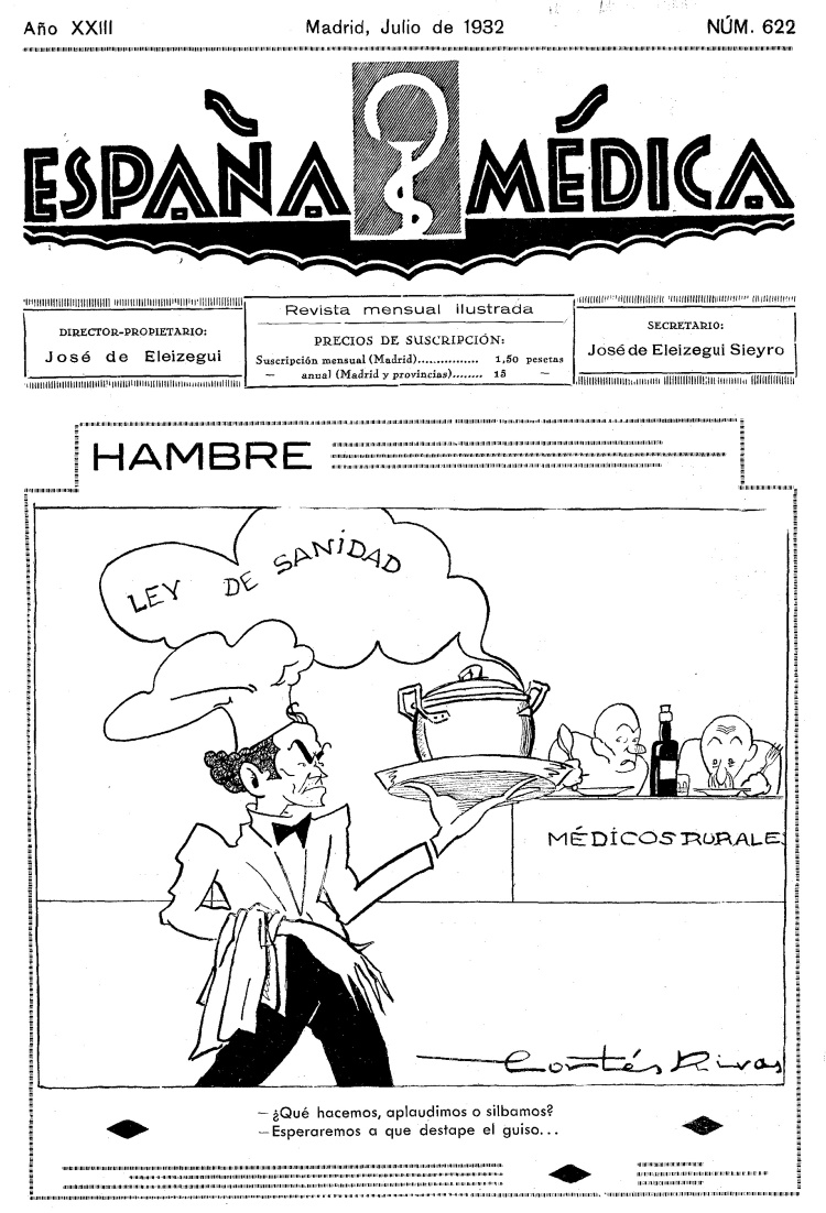 REVISTA ESPAÑA MEDICA PORTADA 1932