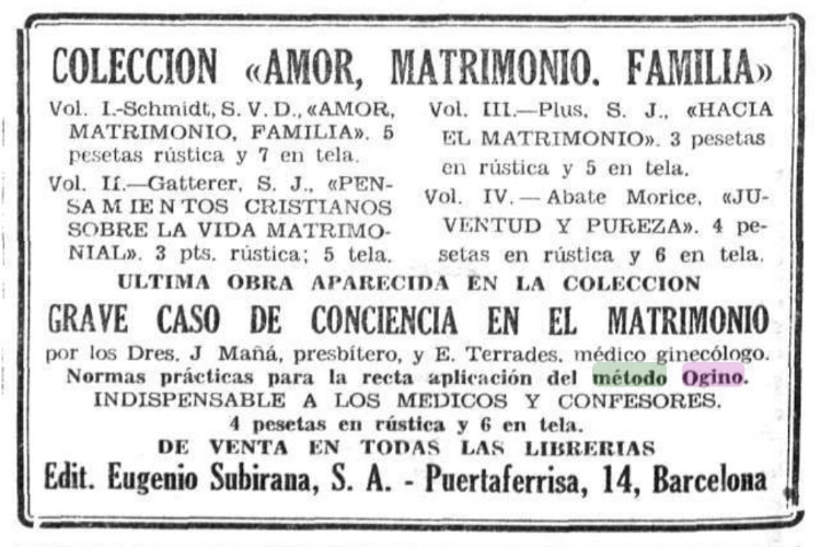 EL SIGLO FUTURO. 30.5.1935. OGINO