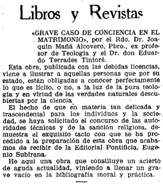 LAVANGUARDIA. 9.6.1935. MAÑA