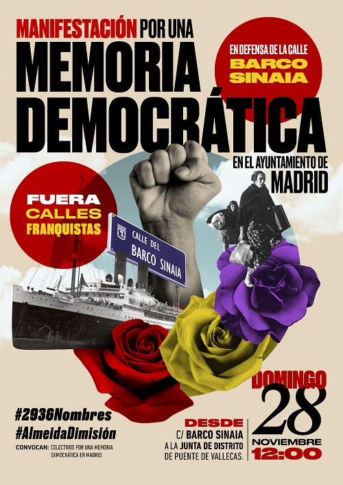 cartel manifestacion memorialista 28-11-2021