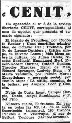 solidaridad obrera.18.8.1951. poch cenit