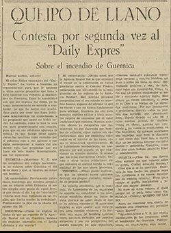 ARRIBA. 30.4.1937. QUEIPO-GUERNICA 250