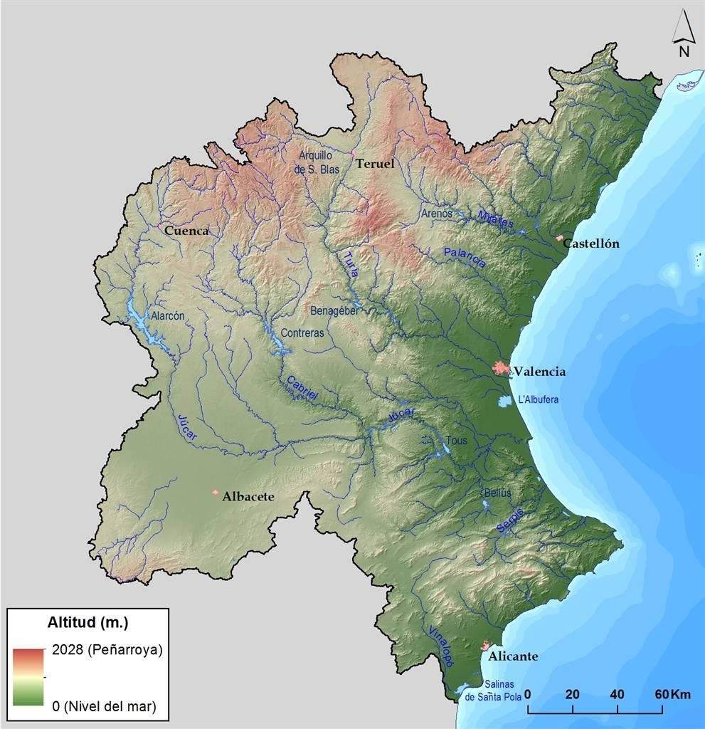 Modelo digital de la Demarcación Hidrográfica del Júcar Wikipedia