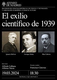 convocatoria El exilio Científico acto en el Ateneo 19 de marzo (1)