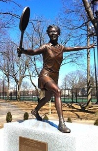 Estatua dedicada a Althea Gibson