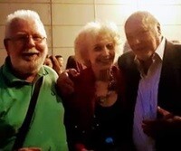 Foto de Jorge Bosso con Marisa Paredes y el veterano dirigente de CCOO Madrid, Paco Naranjo