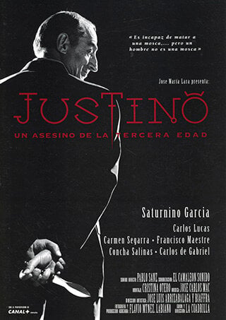 Cartel de Justino, un asesino de la tercera edad