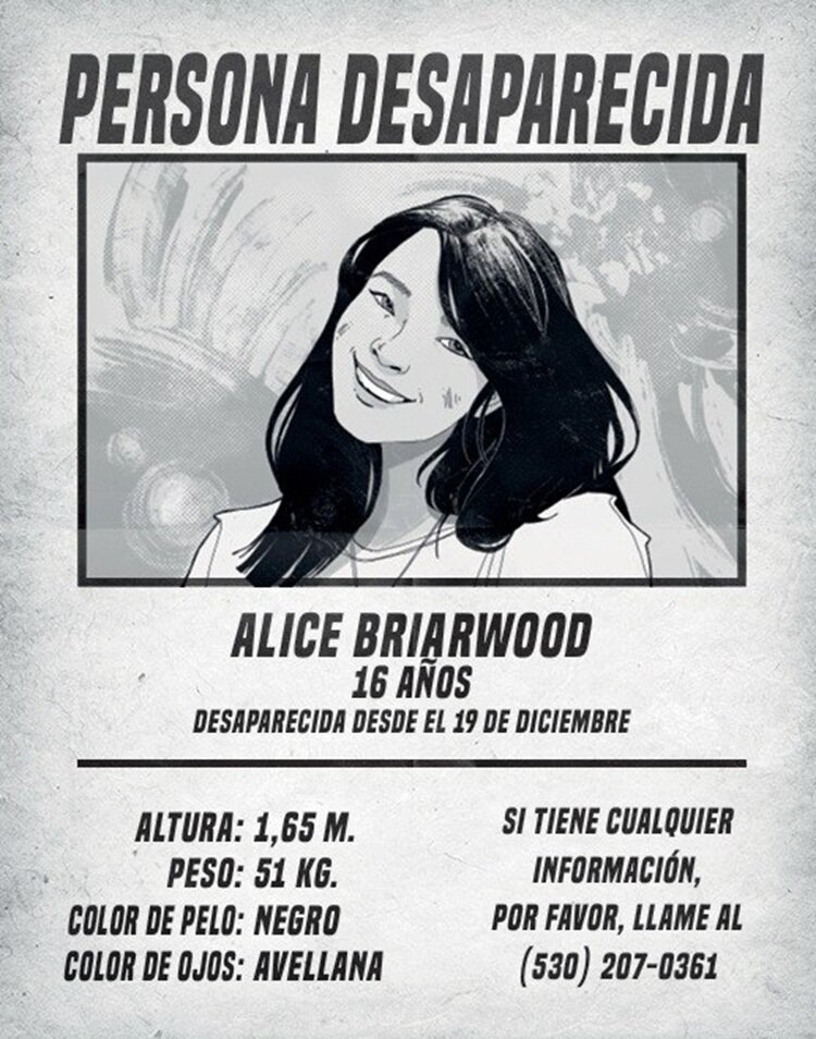 poster ALICE HA DESAPARECIDO