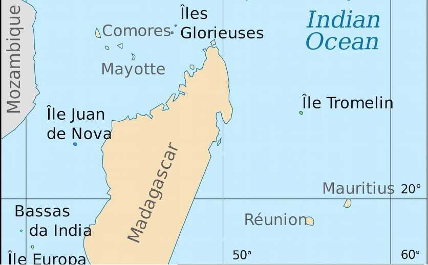 Situación de Tromelin y el resto de las Islas Dispersas