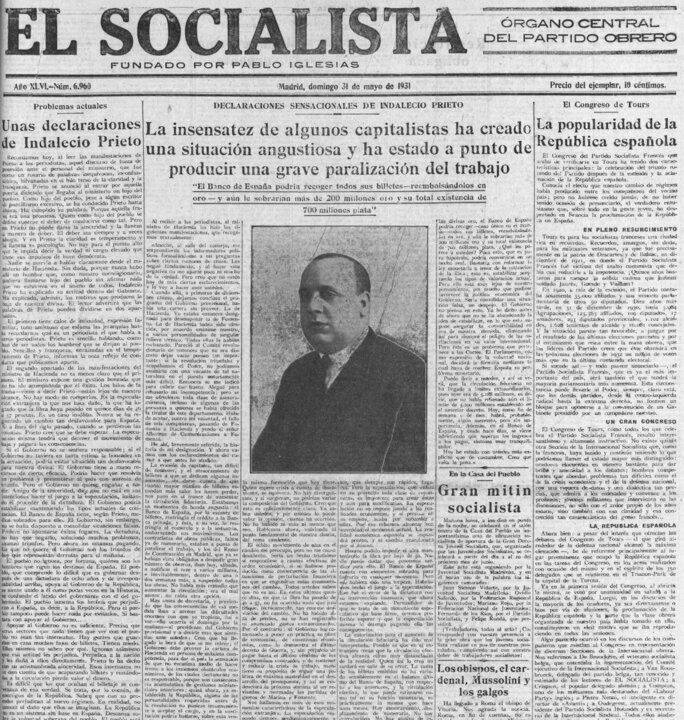 número 6960 de El Socialista. Sobre Fabra i Ribas
